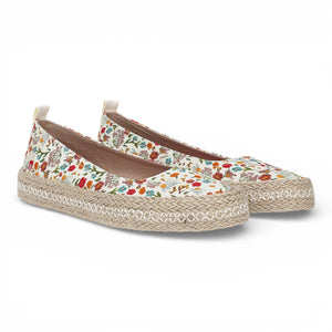 Benita - Women's Floral White Ballet Flats Ballerina Shoes - Blowfish Malibu - 3
