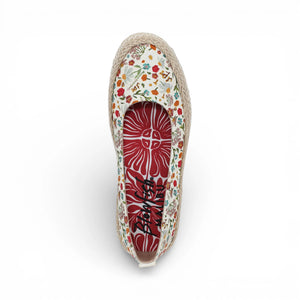Benita - Women's Floral White Ballet Flats Ballerina Shoes - Blowfish Malibu - 7