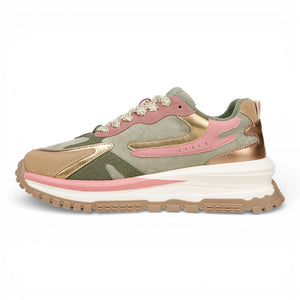 Leo - Women's Green Pink Retro Sneaker - Blowfish Malibu - 4
