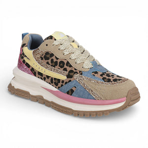 Leo - Women's Pink Yellow Retro Sneaker - Blowfish Malibu - 11