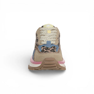 Leo - Women's Pink Yellow Retro Sneaker - Blowfish Malibu - 6