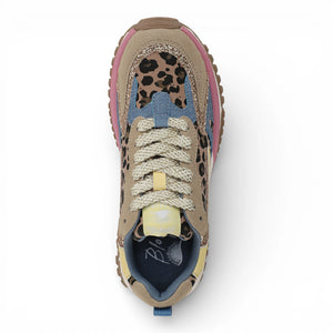 Leo - Women's Pink Yellow Retro Sneaker - Blowfish Malibu - 7