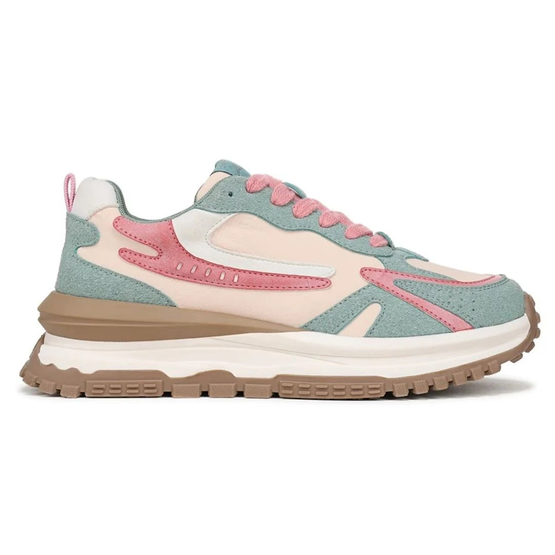 Leo - Women's Watermelon Retro Lace-Up Sneakers-TruClothing