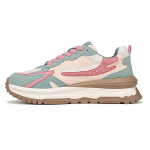 Leo - Women's Watermelon Retro Lace-Up Sneakers-TruClothing