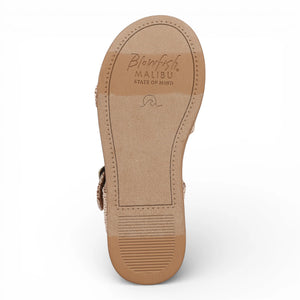Magical- Women's Beige Faux Leather Platform Sandals