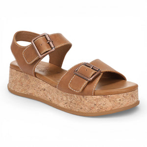 Magical - Sandalias plataforma de mujer Marrón claro piel sintética