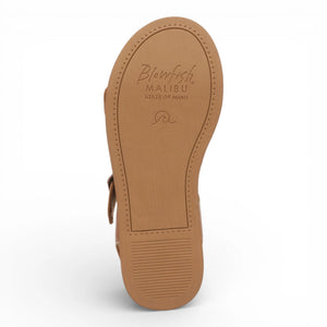 Magical - Sandalias plataforma de mujer Marrón claro piel sintética