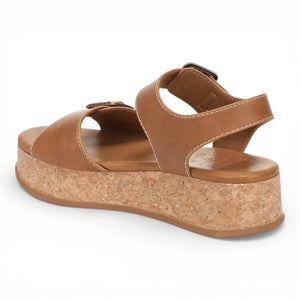 Magical - Sandalias plataforma de mujer Marrón claro piel sintética