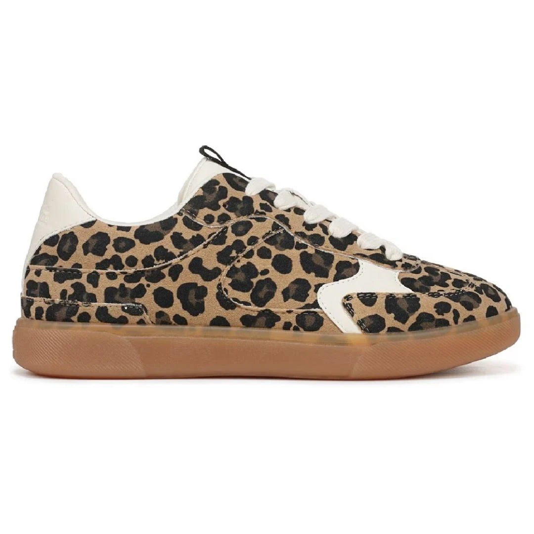 Tastic - Women's Leopard Brown Lace-Up Sneakers-TruClothing