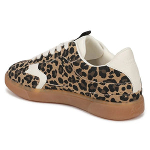 Tastic - Women's Leopard Brown Lace-Up Sneakers-TruClothing