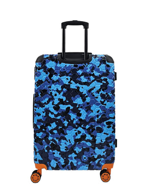 Camo Print Hard Case Shell Suitcase-TruClothing