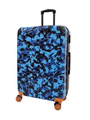 Camo Print Hard Case Shell Suitcase-TruClothing