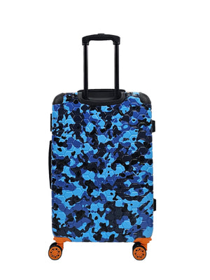 Camo Print Hard Case Shell Suitcase-TruClothing