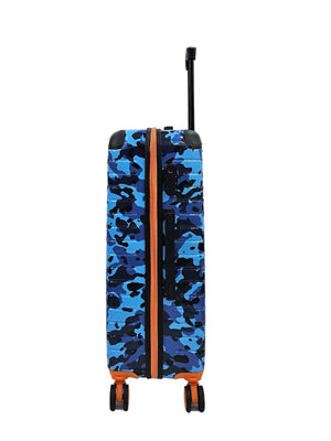 Camo Print Hard Case Shell Suitcase-TruClothing