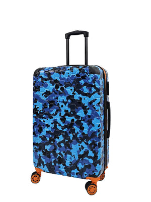 Camo Print Hard Case Shell Suitcase-TruClothing