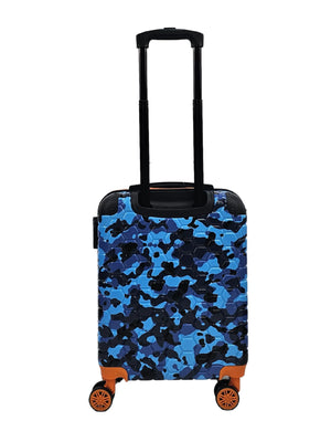 Camo Print Hard Case Shell Suitcase-TruClothing