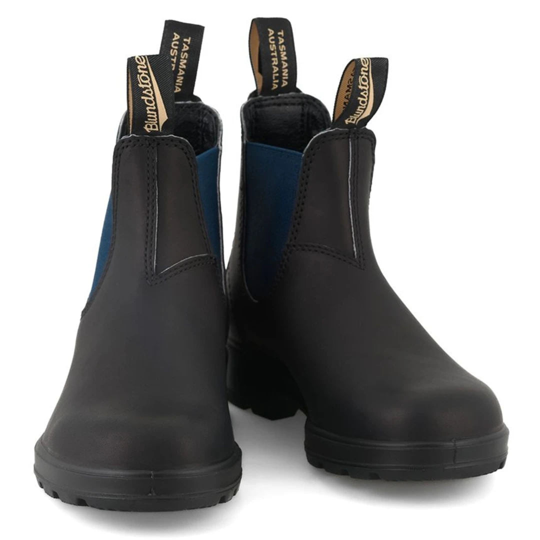 Navy blue 2024 leather chelsea boots