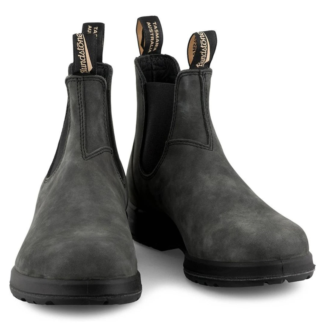 Stiefel Blundstone 2055 Rustikales Schwarzes Vintage Leder Chelsea Terrain Boots