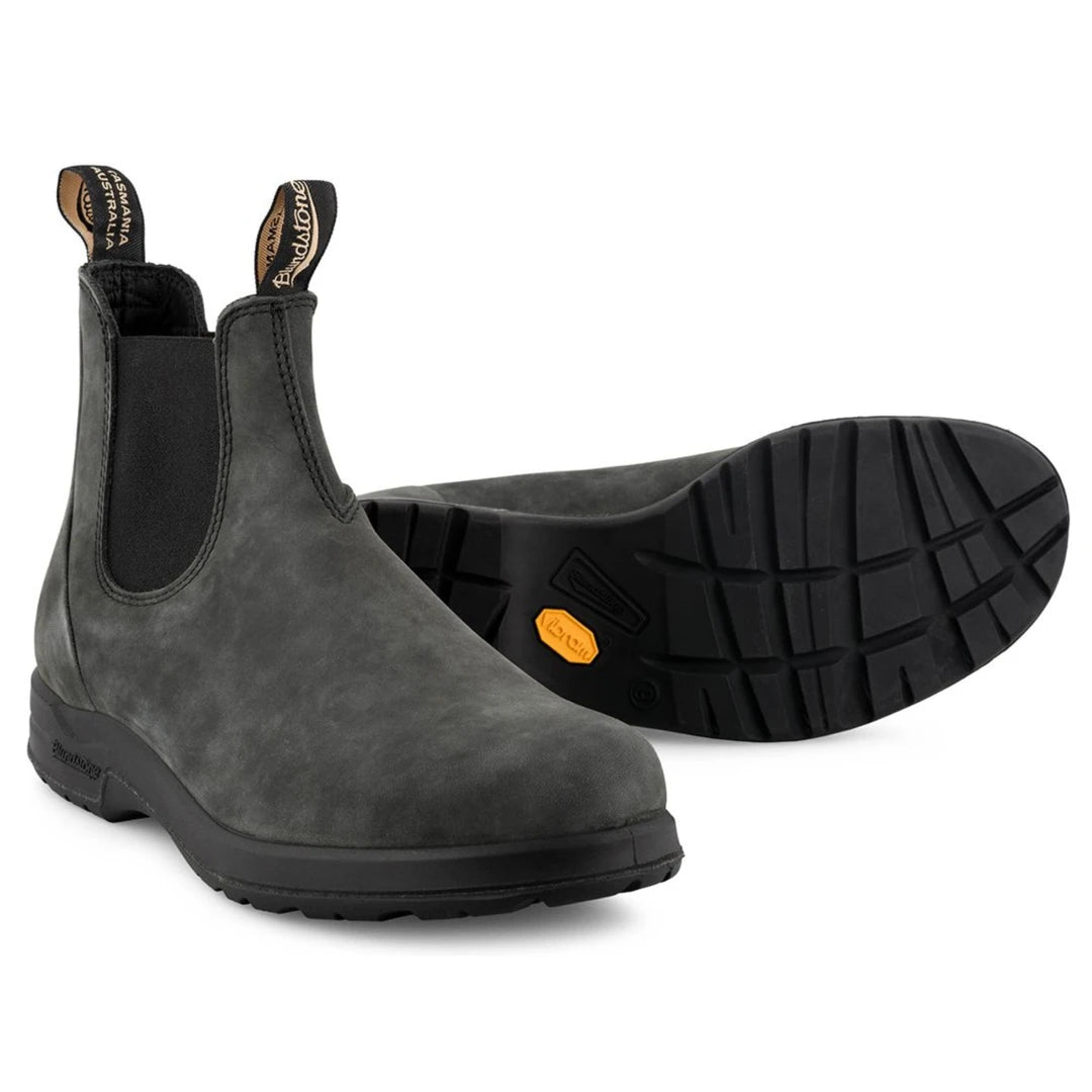 Stiefel Blundstone 2055 Rustikales Schwarzes Vintage Leder Chelsea Terrain Boots