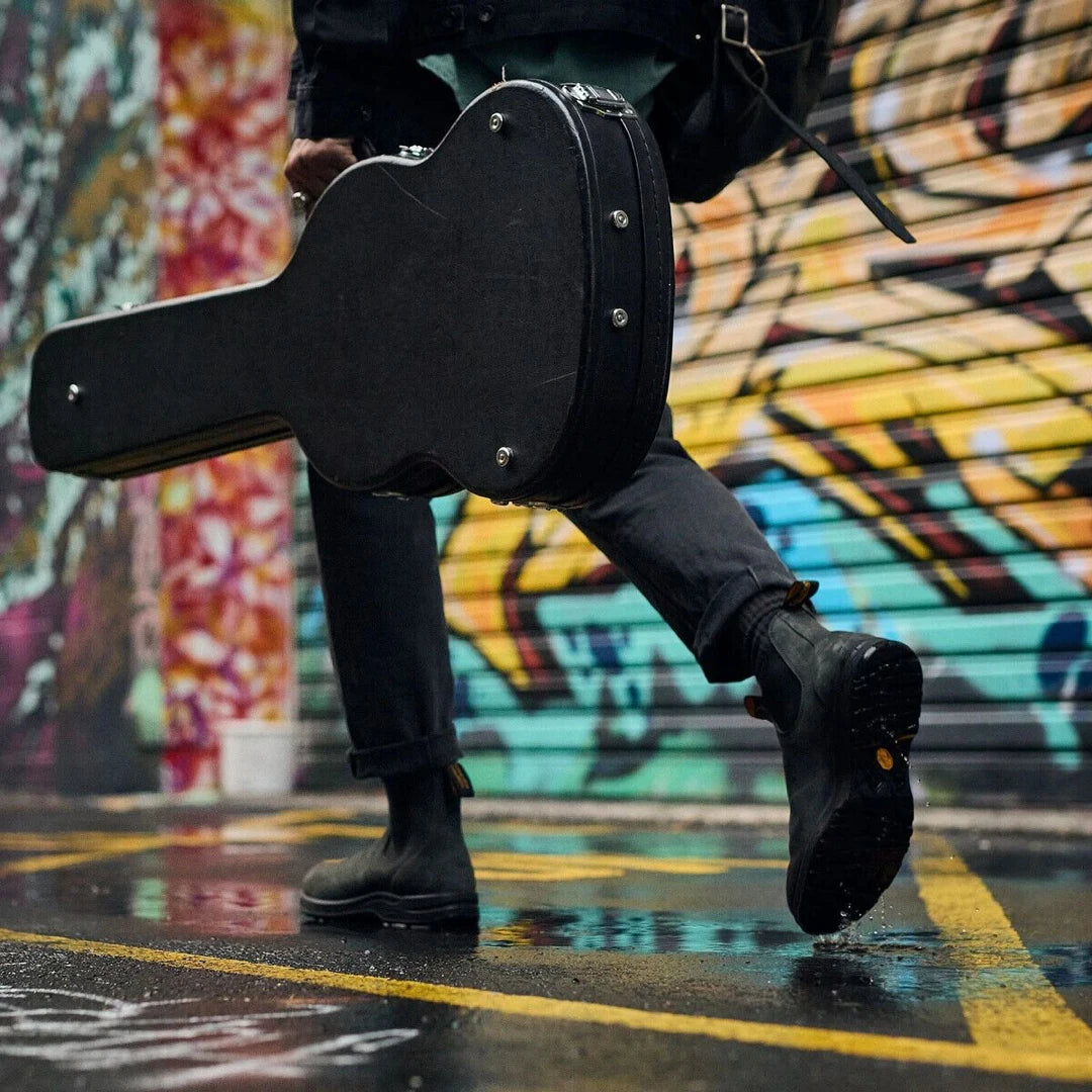Blundstone 2055 Rustic Black Leather Chelsea Terrain Boots TruClothing