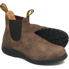 Blundstone 2056 Rustic Brown Leather Chelsea Terrain Boots Walking Hiking