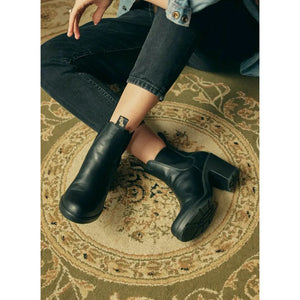Blundstone 2365 Black High Heeled Slip On Boots-TruClothing