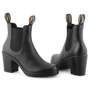 Blundstone 2365 Black High Heeled Slip On Boots-TruClothing