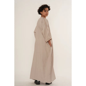 Boy's Moroccan Thobe Half Sleeve Gandoura Embroidery Kaftan-TruClothing