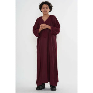 Boy's Moroccan Thobe Half Sleeve Gandoura Embroidery Kaftan-TruClothing