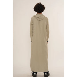 Boy's Moroccan Thobe Hooded Gandoura Embroidery Jubba-TruClothing