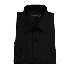 Boys Formal Long Sleeve Button-Down Collar Shirt-TruClothing