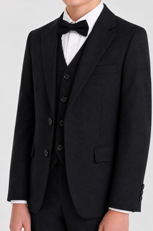 Boys Black 4-Piece Suit