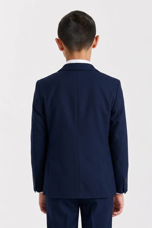 Boys Navy Blue 4-Piece Suit