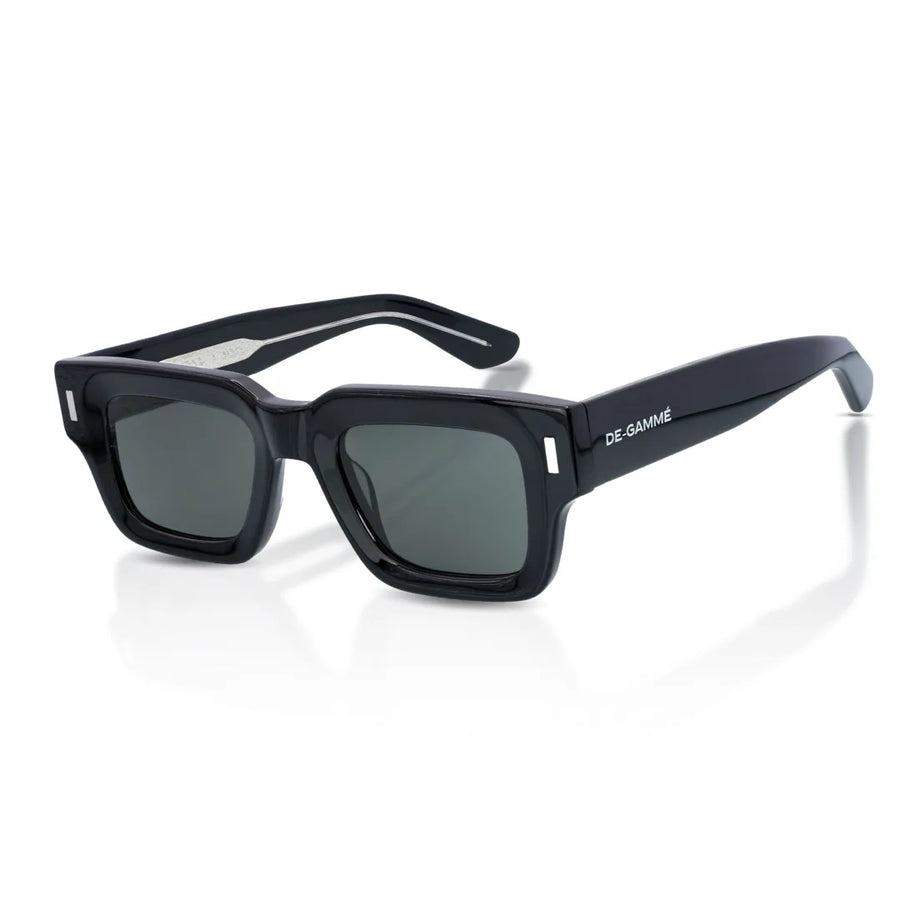 Budapest - Black Rectangle Thick Frame Polarized Sunglasses-TruClothing