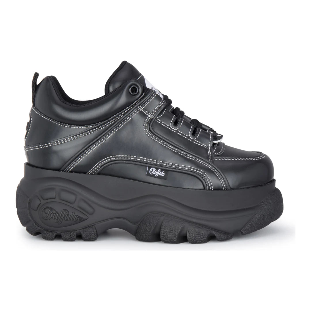 1339-14 - Women’s Black Platform Chunky Fashion Sneakers-TruClothing