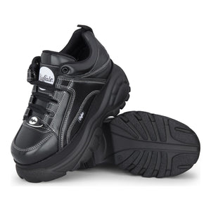 1339-14 - Women’s Black Platform Chunky Fashion Sneakers-TruClothing