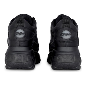 1339-14 2.0 - Women’s Black Calf Leather Platform Sneakers-TruClothing