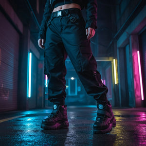 1348-14 2.0 - Women’s Black Calf Leather High Platform Boots-TruClothing