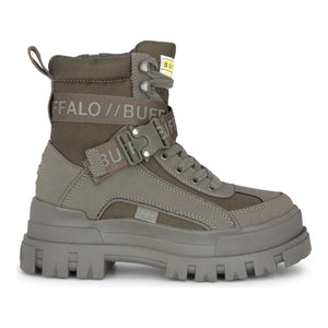 ASPHA COM1 - Women’s Khaki Combat Platform Boots-TruClothing