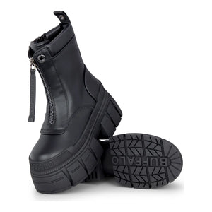 GOSPHER ZIP BOOT - Women’s Black Front-Zip Ankle Boots-TruClothing