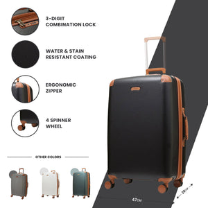 Carnaby - Suitcase Expandable Hard-Shell 4 Spinner Wheels-TruClothing