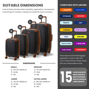 Carnaby - Suitcase Expandable Hard-Shell 4 Spinner Wheels-TruClothing