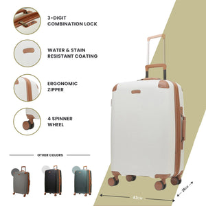 Carnaby - Suitcase Expandable Hard-Shell 4 Spinner Wheels-TruClothing