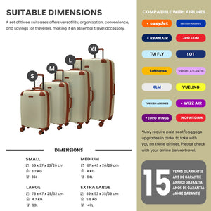 Carnaby - Suitcase Expandable Hard-Shell 4 Spinner Wheels-TruClothing