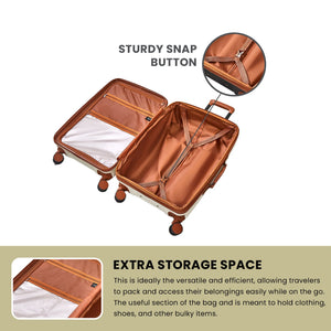 Carnaby - Suitcase Expandable Hard-Shell 4 Spinner Wheels-TruClothing