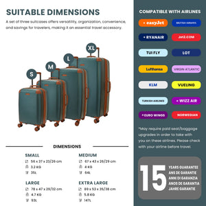 Carnaby - Suitcase Expandable Hard-Shell 4 Spinner Wheels-TruClothing