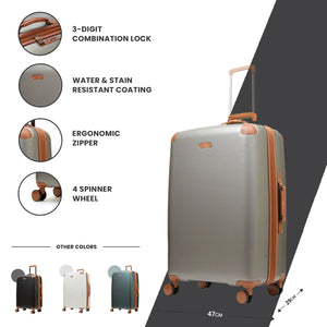 Carnaby - Suitcase Expandable Hard-Shell 4 Spinner Wheels-TruClothing