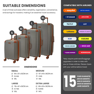 Carnaby - Suitcase Expandable Hard-Shell 4 Spinner Wheels-TruClothing