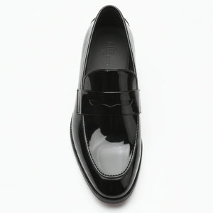 Men’s Faux Leather Slip On Penny Loafers-TruClothing