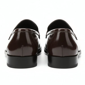 Men’s Faux Leather Slip On Penny Loafers-TruClothing